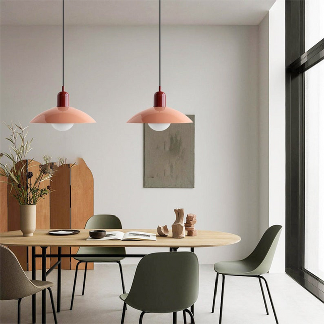 Modern Gradient Pendant Light 9.8" Round – Elegant Ceiling Lamp for Living Room, Dining & Bedroom Décor