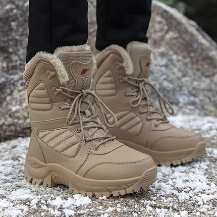 Borex Men's Snow Boots – Lined Winter Boots for Outdoor Use