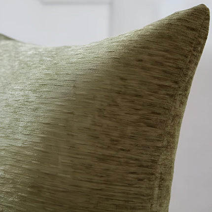 Modern Green & Beige Decorative Pillow with Black Contrast Trim – Minimalist Throw Cushion for Sofa, Bed, or Lounge