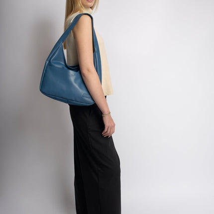 Minimalist Hobo Shoulder Bag – Vegan Leather