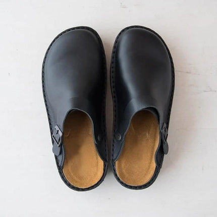 Martha Orthopaedic Leather Slippers for Women – Comfortable Arch Support House Shoes