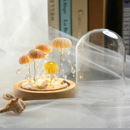 Modern Urchin Glow Night Lamp 8" – Artistic Sea Urchin LED Light for Cozy Home Decor