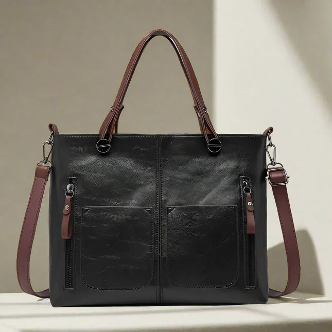 Zoe Vegan Leather Shoulder Bag – Stylish, Sustainable & Spacious Handbag for Women