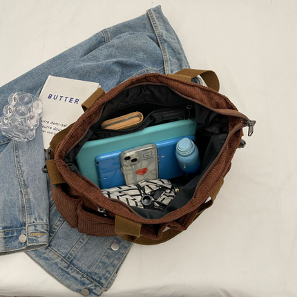 Vintage Canvas Shoulder Bag for Men & Women – Spacious, Durable & Practical Crossbody Messenger Bag