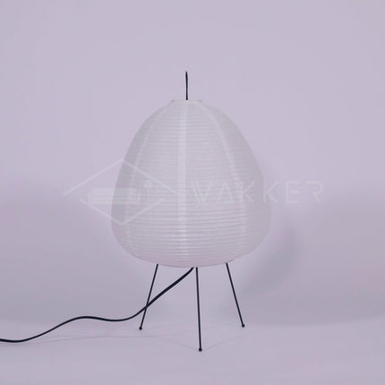 Lumi Biegung Japanese Washi Paper Table Lamp 12" – Soft Warm LED Light for Cozy Home Ambiance