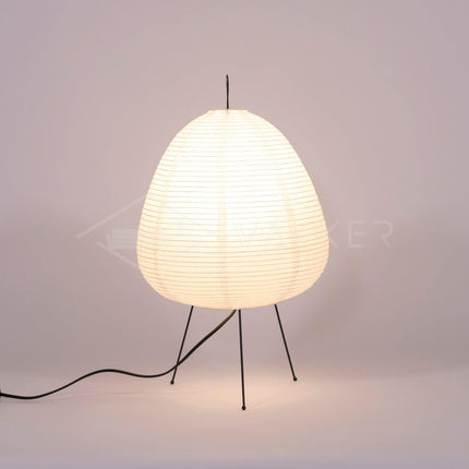Lumi Biegung Japanese Washi Paper Table Lamp 12" – Soft Warm LED Light for Cozy Home Ambiance