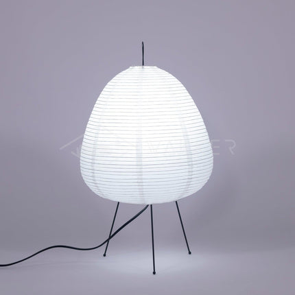 Lumi Biegung Japanese Washi Paper Table Lamp 12" – Soft Warm LED Light for Cozy Home Ambiance