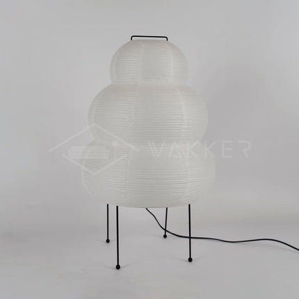 Lumi Biegung Japanese Washi Paper Table Lamp 12" – Soft Warm LED Light for Cozy Home Ambiance
