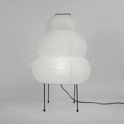 Lumi Biegung Japanese Washi Paper Table Lamp 12" – Soft Warm LED Light for Cozy Home Ambiance