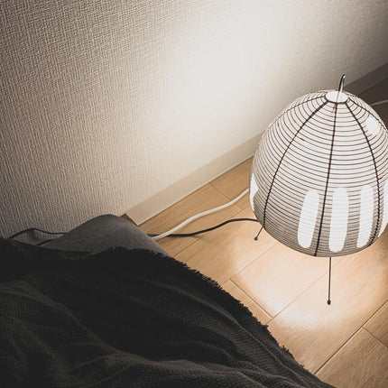 Lumi Biegung Japanese Washi Paper Table Lamp 12" – Soft Warm LED Light for Cozy Home Ambiance