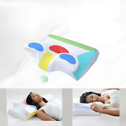 Orthopedic Cervical Memory Foam Pillow – Ergonomic Neck & Shoulder Support for Pain Relief – Ideal for Side, Back & Stomach Sleepers