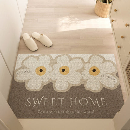 Washable Non-Slip Door Mat for Kitchen & Living Room – Durable PVC Rug 16" x 24" / 20" x 31"