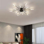 12 diffuse lamps / Black / Neutral white