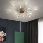 12 diffuse lamps / Gold / Neutral white