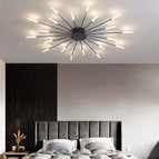 20 diffused light bulbs / Black / Neutral white