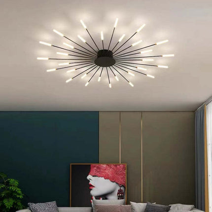 Firework-Inspired LED Ceiling Light – Modern Sparkling Fixture for Bedrooms & Living Rooms