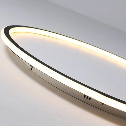 Minimalist Round Halo LED Ceiling Light – Modern Scandinavian Flush Mount for Warm Ambient Lighting
