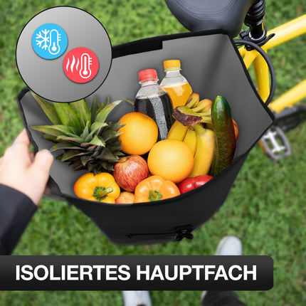 Waterproof Bike Pannier Bag – Durable Roll-Top Commuter & Touring Rack Bag with Reflective Accents