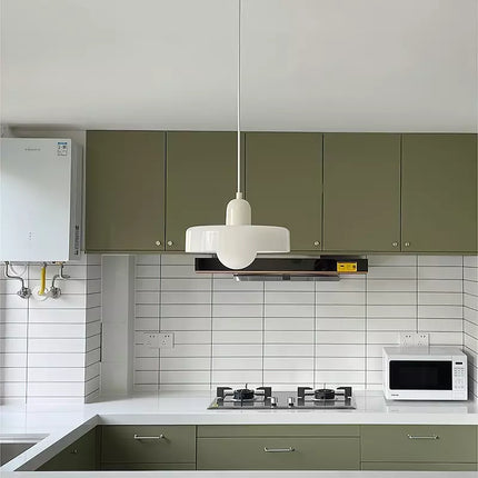 Color-Splash Glass Pendant Light 9.8" º 7.1" / 13.8" º 8.7" – Modern Adjustable Hanging Lamp for Kitchen, Dining & Living Room