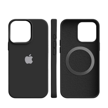 MagSafe Silicone iPhone Case – Shockproof Protection with Soft Microfiber Lining | Premium Slim Cover