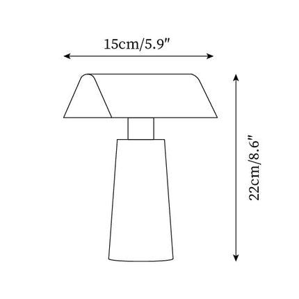 Modern Sculptural Table Lamp – Adjustable Warm Light with USB Charging for Stylish Home Décor