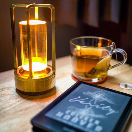 Lumora Crystal LED Table Lamp – Elegant Rechargeable Touch Lamp with 3D Crystal Effect Lighting