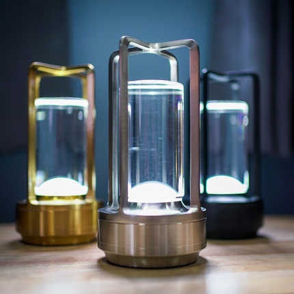 Lumora Crystal LED Table Lamp – Elegant Rechargeable Touch Lamp with 3D Crystal Effect Lighting