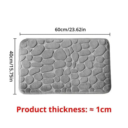 CozyStone Memory Foam Rug Mat 24" x 35" – Soft Non-Slip Floor Mat for Bathroom, Kitchen, Living Room & Bedroom