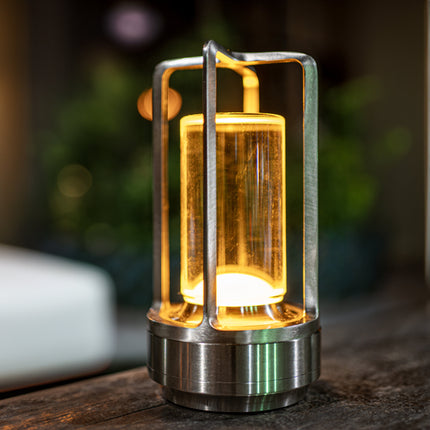 Lumora Crystal LED Table Lamp – Elegant Rechargeable Touch Lamp with 3D Crystal Effect Lighting