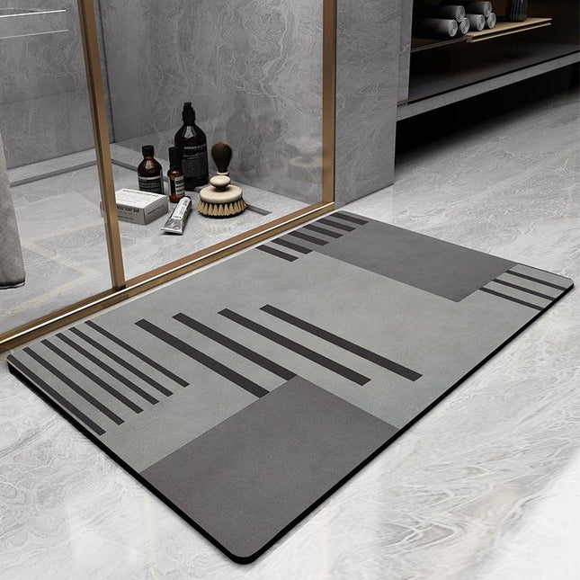 DryWave Quick-Dry Bathroom Mat – Plush, Non-Slip Microfiber Bath Rug for Comfort & Safety
