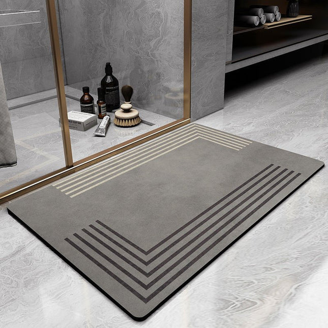 DryWave Quick-Dry Bathroom Mat – Plush, Non-Slip Microfiber Bath Rug for Comfort & Safety