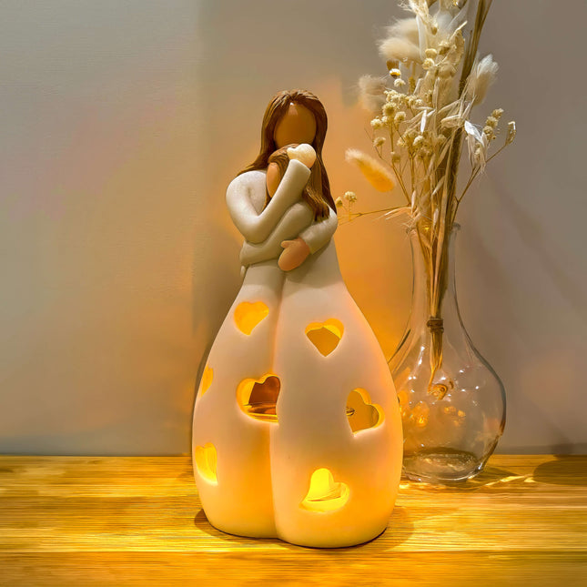 Heart-Shaped LED Table Lamp – Romantic Warm White Light for Bedroom & Home Decor