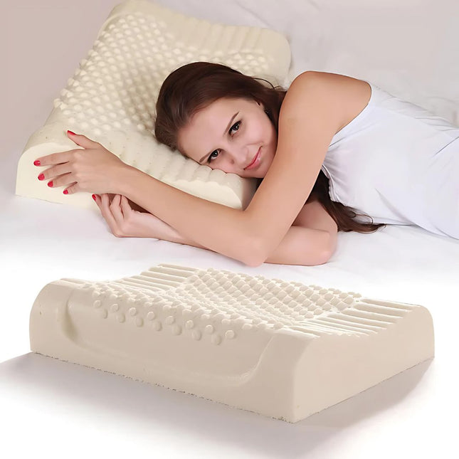 EcoNeck Comfort Orthopedic Neck Pillow – 100% Natural Rubber Support for Better Sleep