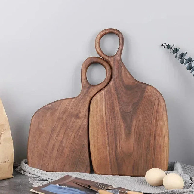 Elegant 2-Pack Black Walnut Cutting Boards – Knife-Friendly, Reversible, Ideal for Chopping & Serving