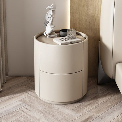 Elegant Wooden Nightstand with 2 Drawers – Nordic Bedside Table for Modern Bedrooms 15.7" x 15.7" x 19.7"