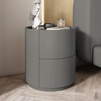 Elegant Wooden Nightstand with 2 Drawers – Nordic Bedside Table for Modern Bedrooms 15.7" x 15.7" x 19.7"