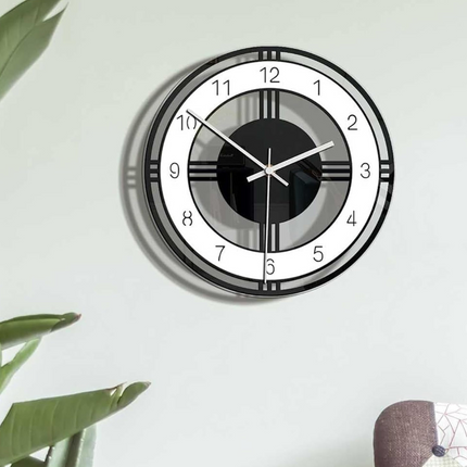 Modern Minimalist Wall Clock 12"–14" – Silent Non-Ticking Quartz Design for Living Room, Bedroom & Office