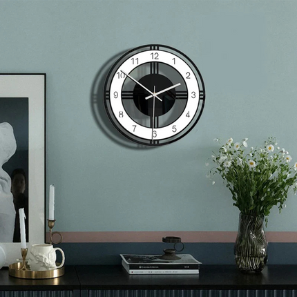 Modern Minimalist Wall Clock 12"–14" – Silent Non-Ticking Quartz Design for Living Room, Bedroom & Office