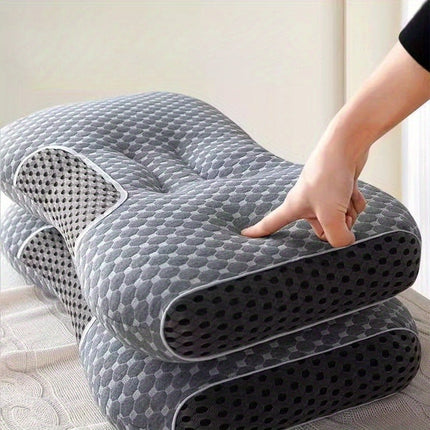 ErgoCush Orthopedic Neck Pillow – Memory Foam Support for Neck Pain Relief, Cooling, Washable Cover