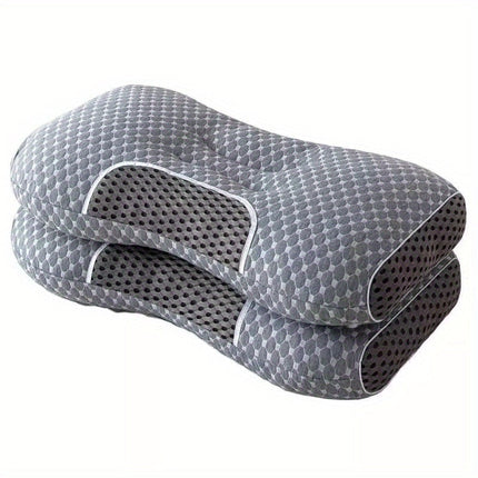 ErgoCush Orthopedic Neck Pillow – Memory Foam Support for Neck Pain Relief, Cooling, Washable Cover