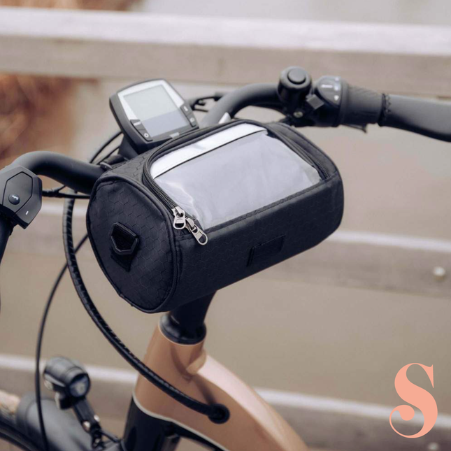 Waterproof Bike Frame Bag with Touchscreen Window – Universal Smartphone Holder for Cycling, MTB & Road Bikes