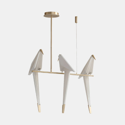 Sculptural Bird-Inspired LED Ceiling Lamp – Elegant Indoor Decor, Available in 20" x 35.4", 23" x 35.4", 60" x 35.4", 40" x 35.4", 90" x 35.4", 60" x 35.4", 80" x 35.4" (Choose Copper or White Finish)