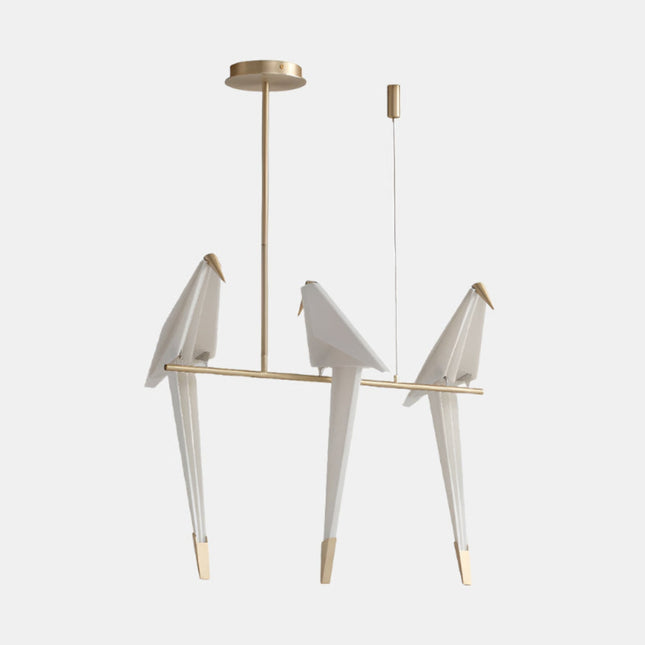 Sculptural Bird-Inspired LED Ceiling Lamp – Elegant Indoor Decor, Available in 20" x 35.4", 23" x 35.4", 60" x 35.4", 40" x 35.4", 90" x 35.4", 60" x 35.4", 80" x 35.4" (Choose Copper or White Finish)