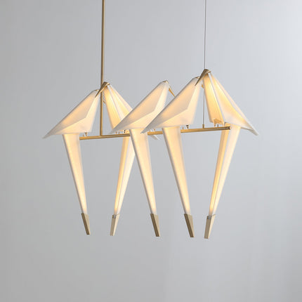 Sculptural Bird-Inspired LED Ceiling Lamp – Elegant Indoor Decor, Available in 20" x 35.4", 23" x 35.4", 60" x 35.4", 40" x 35.4", 90" x 35.4", 60" x 35.4", 80" x 35.4" (Choose Copper or White Finish)