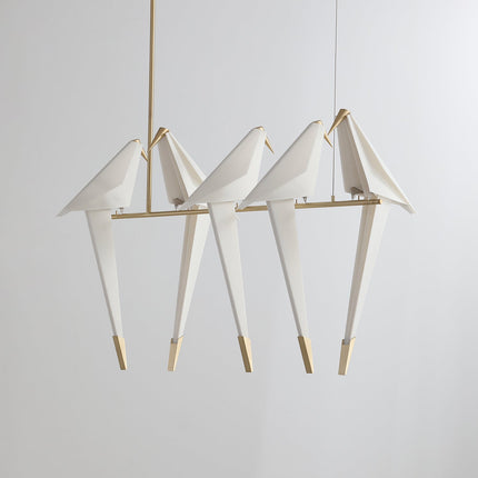 Sculptural Bird-Inspired LED Ceiling Lamp – Elegant Indoor Decor, Available in 20" x 35.4", 23" x 35.4", 60" x 35.4", 40" x 35.4", 90" x 35.4", 60" x 35.4", 80" x 35.4" (Choose Copper or White Finish)