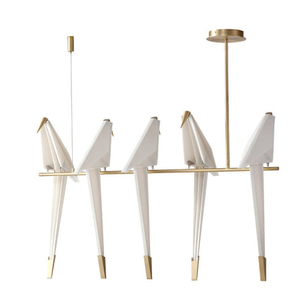 Sculptural Bird-Inspired LED Ceiling Lamp – Elegant Indoor Decor, Available in 20" x 35.4", 23" x 35.4", 60" x 35.4", 40" x 35.4", 90" x 35.4", 60" x 35.4", 80" x 35.4" (Choose Copper or White Finish)
