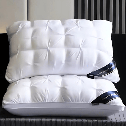 Luxury Goose Down Pillow 19" x 29" – Hypoallergenic Neck Support for Side & Back Sleepers