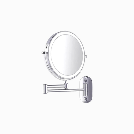 Rechargeable LED Makeup Mirror with 5x Magnification – Portable Vanity Mirror with Adjustable Light & 360° Rotation
