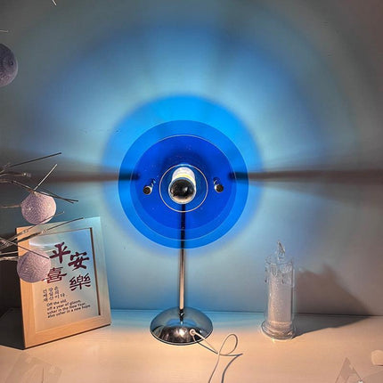 Retro LED Table Lamp with Color Changing Light – USB Powered Ambient Lighting for Home Décor
