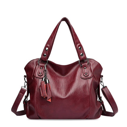 Luxury Women’s Handbag – Spacious Shoulder Bag with Tassels